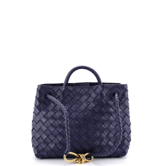 Bottega Veneta Handbags - Bottega Veneta Small Andiamo Top Handle Bag Intrecciato Nappa